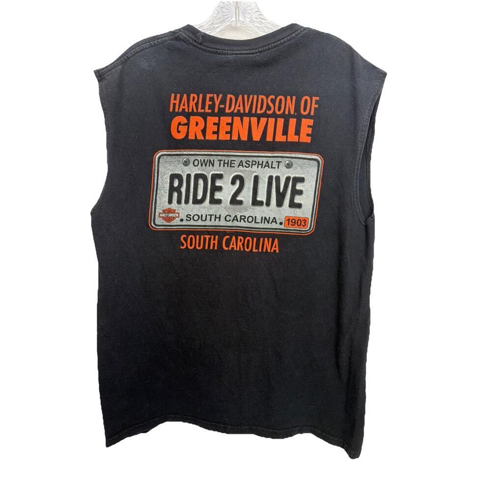 Harley Davidson Graphic Tank Top Live To Ride Mens L